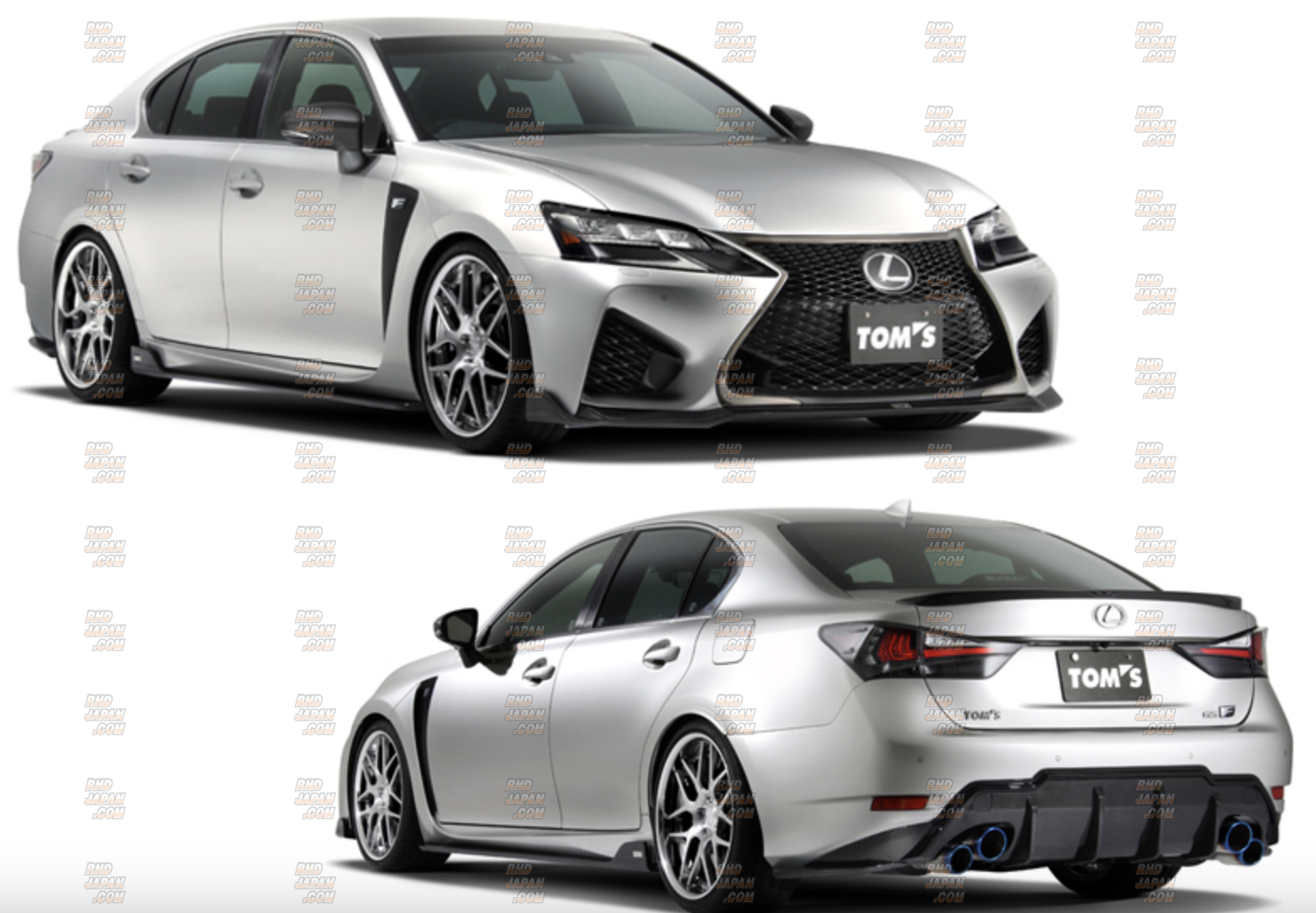 TOM'S Front Diffuser Wet Carbon Fiber - Lexus GS-F URL10 - RHDJapan